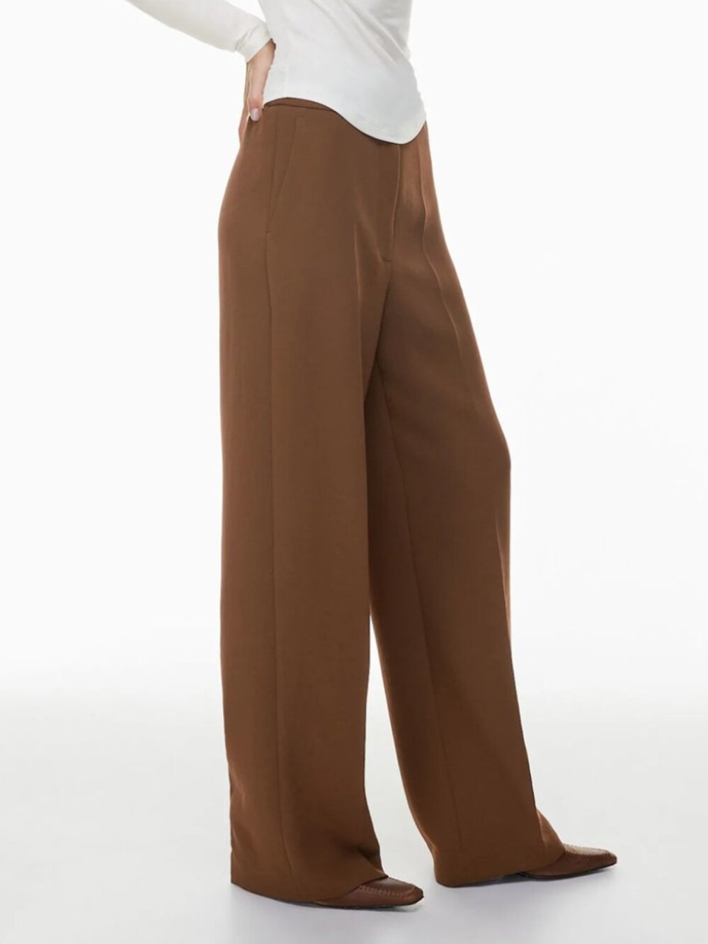 Aritzia Alanya Pant, Size 8, Cognac